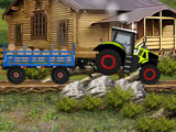 Фермерский грузовой трактор